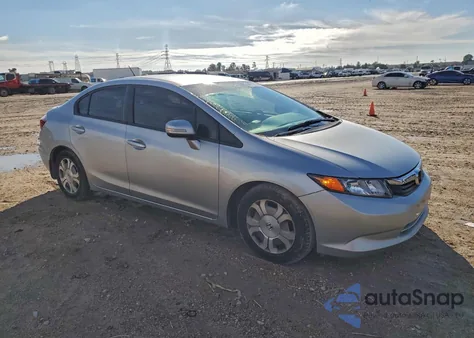 2012 Honda Civic Hybrid from USA, damaged, VIN JHMFB4F28CS008925
